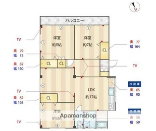 アスタック中山75【3階】の間取り