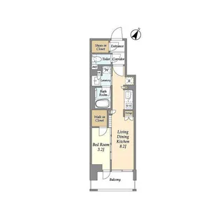 リビオメゾン横濱大通り公園【10階】の間取り