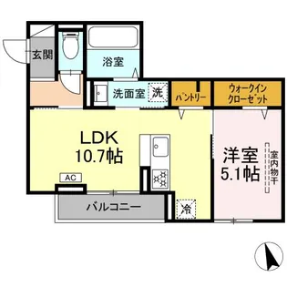 D PAINA 小机町II【2階】の間取り