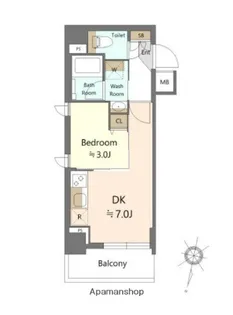 東京都大田区仲池上1丁目【マンション】の間取り