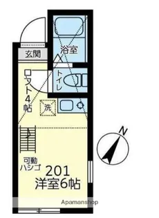 ユナイトANZENブラバス【2階】の間取り
