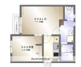 COAST TERRACE 桜山【3階】の間取り