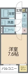 カインドネス小田急相模原Ⅴ【303号室号室】の間取り