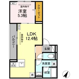 ドムスクレスト南林間【3階】の間取り