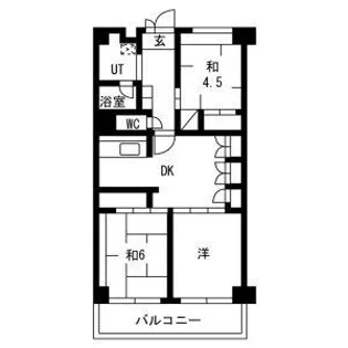 テレパレス横須賀【2階】の間取り