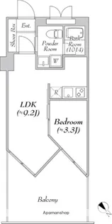 TRAVALORE淵野辺【3階】の間取り