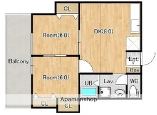 ジーライズ伊勢原石田1【1階】の間取り