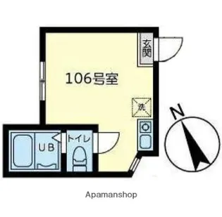 ユナイト星川クロックムッシュ【1階】の間取り