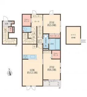 COLORS WINGA【2階】の間取り