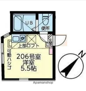 ユナイト黄金町ロザンナの杜【2階】の間取り