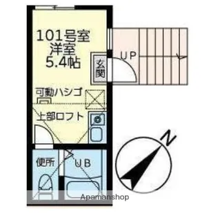 ユナイト黄金町ロザンナの杜【1階】の間取り