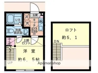 シティハイツ成瀬【1階】の間取り