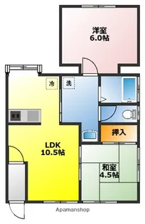 ベイサイドヒルズ浦賀【1階】の間取り