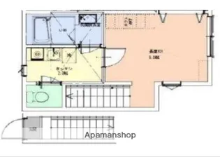 キープラグーン岡沢町【1階】の間取り