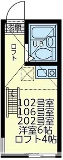 ユナイト衣笠ロバート・ホロビッツ【1階】の間取り