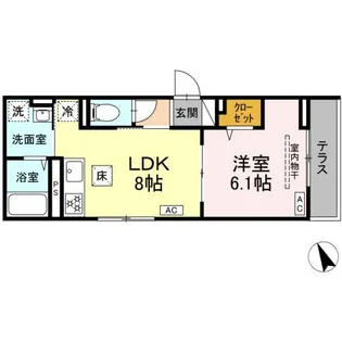 D PAINA 菅北浦【1階】の間取り