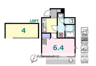 シュガール御所山ONE【1階】の間取り