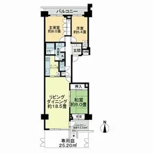 上星川ガーデンコート【0105号室】の間取り