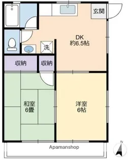 ウエストアベニュー【2階】の間取り
