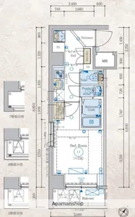 エステムコート新横浜グランデ【1階】の間取り