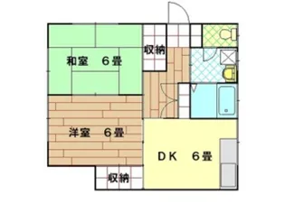 クローバーハウス【1階】の間取り