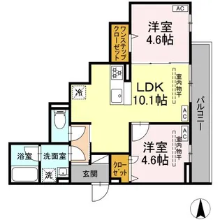 CHARM高倉【3階】の間取り