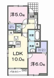エスペリア【1階】の間取り
