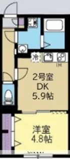 ウィステリアパルク保土ヶ谷【1階】の間取り