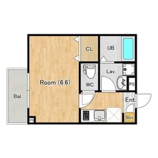 ジーメゾン大和イースト【0201号室】の間取り