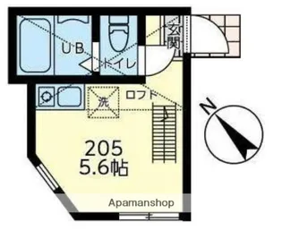 ユナイト追浜バリエール【2階】の間取り