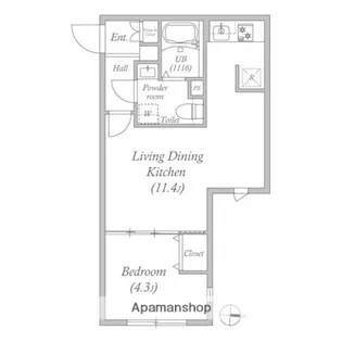 LUORE池上Ⅱ【4階】の間取り
