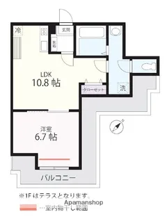 QUIET CRAB HOUSE MIX三ツ沢下町【1階】の間取り