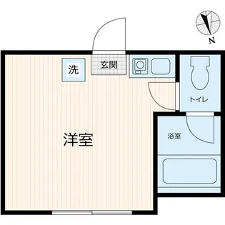 ユナイト石川町パウリスターナ【1階】の間取り