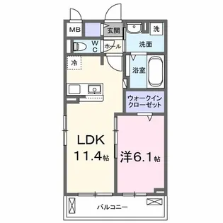 メゾン・ド・フロレゾン【2階】の間取り