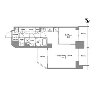 シーズンフラッツ大森西【14階】の間取り