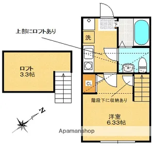 ルマーク鶴川【2階】の間取り