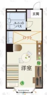 B’CASA馬堀海岸RE−BORN【2階】の間取り