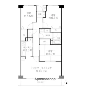T’s garden横浜岸根公園【1階】の間取り