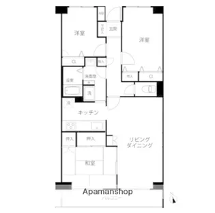 T’s garden横浜岸根公園【2階】の間取り