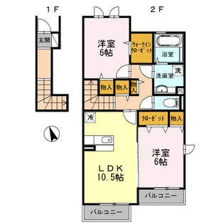 セジュール下瀬谷 A棟【2階】の間取り