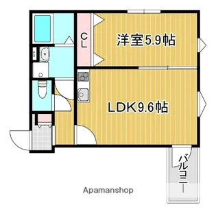 LA−CREA ZⅡ【1階】の間取り