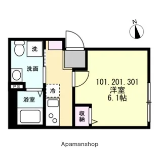 ベイルーム逗子リンクス【3階】の間取り