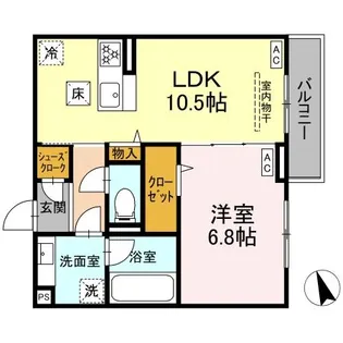 グランガーデン弘明寺【1階】の間取り
