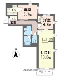 グランディール【1階】の間取り
