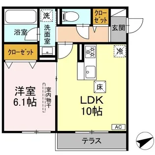 プエンテ【1階】の間取り