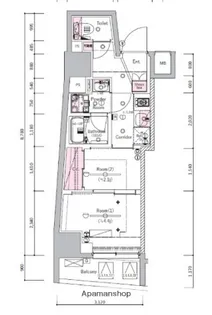 SYFORME SHINKOYASU【4階】の間取り