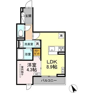 D PAINA 鷺沼【3階】の間取り