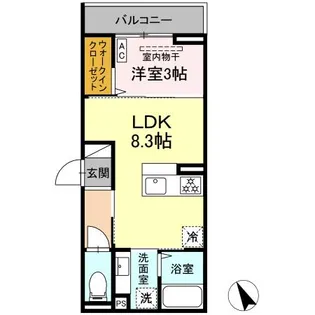 D PAINA 鷺沼【2階】の間取り