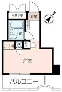 ライオンズマンション横浜大通り公園第三【7階】の間取り