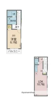 カインドネス川崎旭町【2階】の間取り